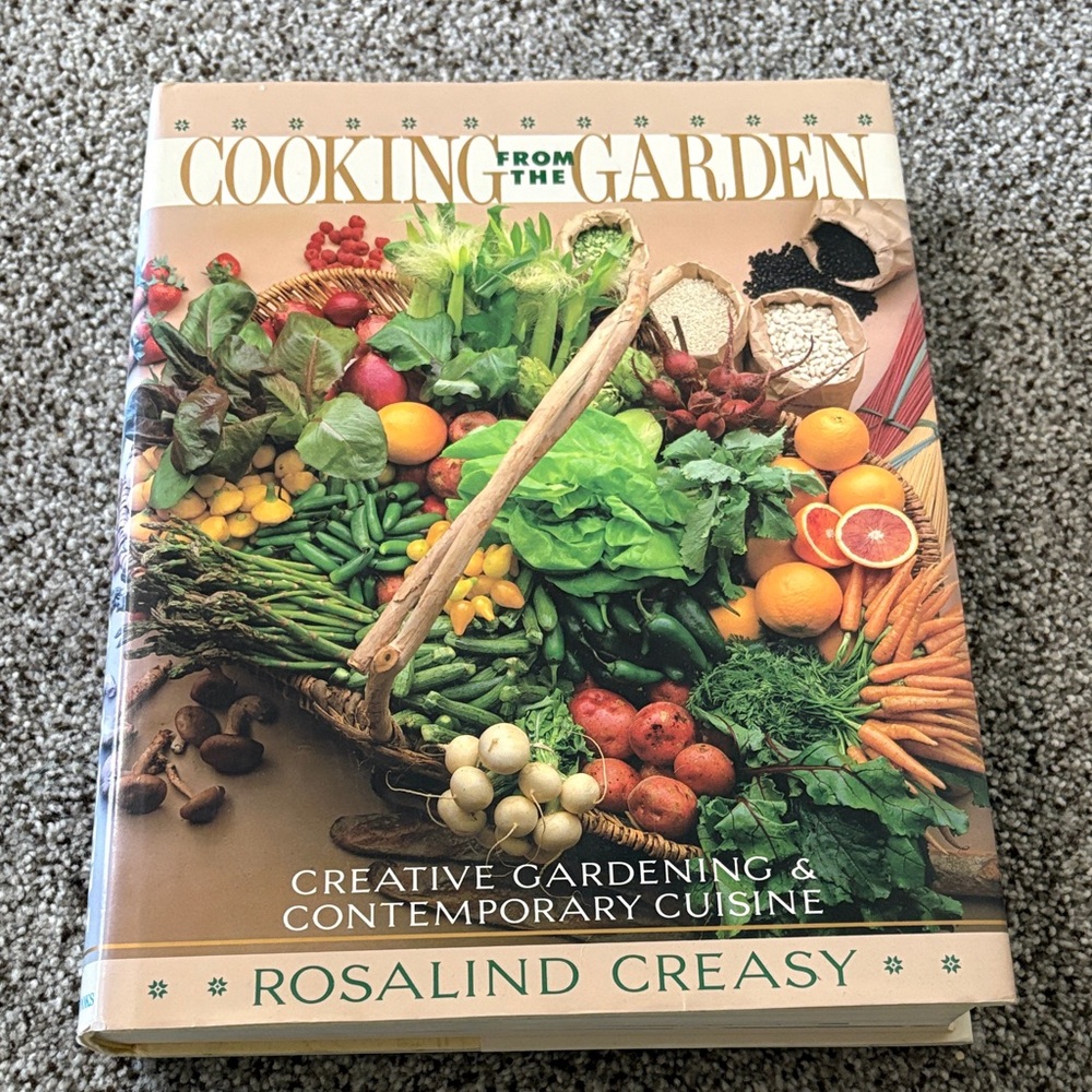 Cooking from the Garden Hardcover Cookbook with Vibrant Colors